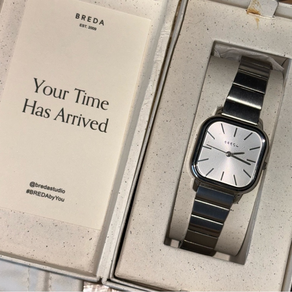 Breda Esther Silver/Ivory minimalist watch